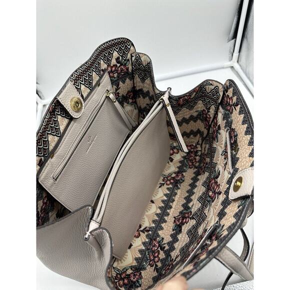 NANETTE LAPORE Light Gray Bowed Shoulder Bag Double Handeled Purse - Picture 10 of 12